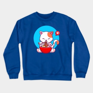 Kitties Love Ramen Crewneck Sweatshirt